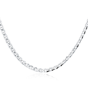 Silver (925) chain necklace Ø 120 rhodium-plated