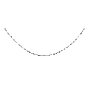 Silver (925) diamond-cut chain - curb Ø 030