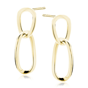 Silver (925) gold-plated earrings