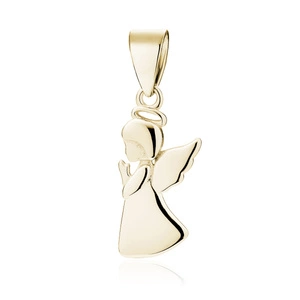 Silver (925) gold-plated pendant with angel