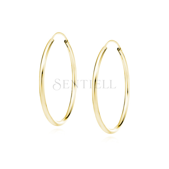 Silver (925) gold-plated earrings hoop