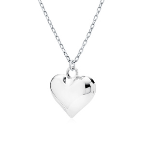 Silver (925) necklace - heart