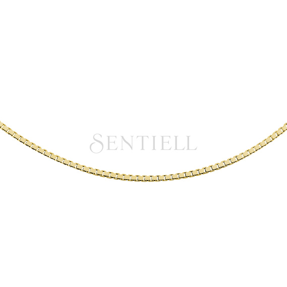 Silver (925) gold-plated Venetian box chain - diamond-cut