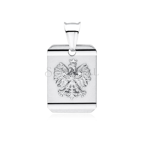 Colgante de plata de ley 925 - águila coronada - símbolo nacional de Polonia