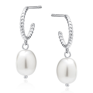 Silver (925) earrings with pearl