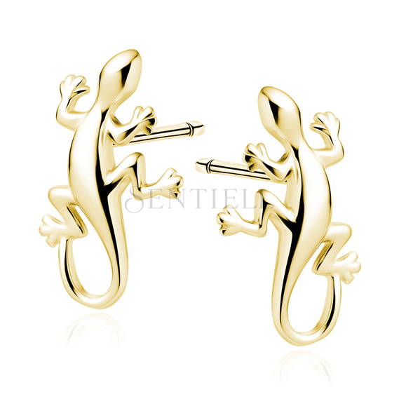 Silver (925) earrings - lizard