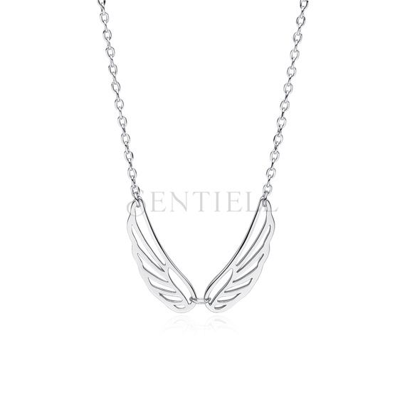 Silver (925) necklace with wings