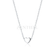 Silver (925) choker necklace with heart