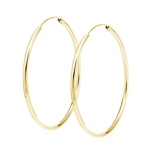 Silver (925) gold-plated earrings hoop