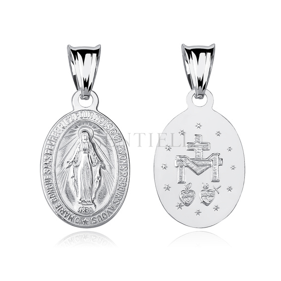 Colgante de Plata de ley 925 Virgen Milagrosa