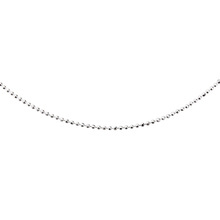 Silver (925) ball chain necklace for military tags