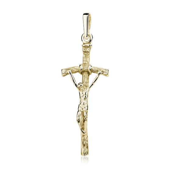 Silver (925) gold-plated pendant Pope's cross