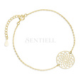 Silver (925) gold-plated bracelet - mandala