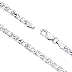 Silver (925) chain bracelet Ø 120 rhodium-plated