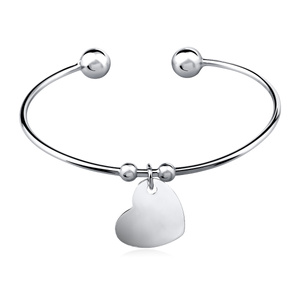 Pulsera de Plata de ley 925 - corazón