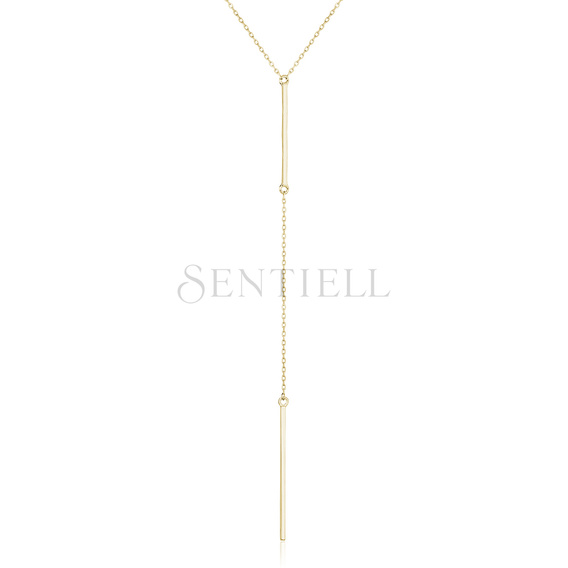 Silver (925) necklace, gold-plated