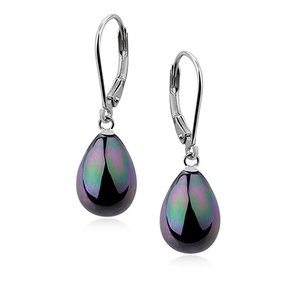 Silver earrings 925 tears - rainbow