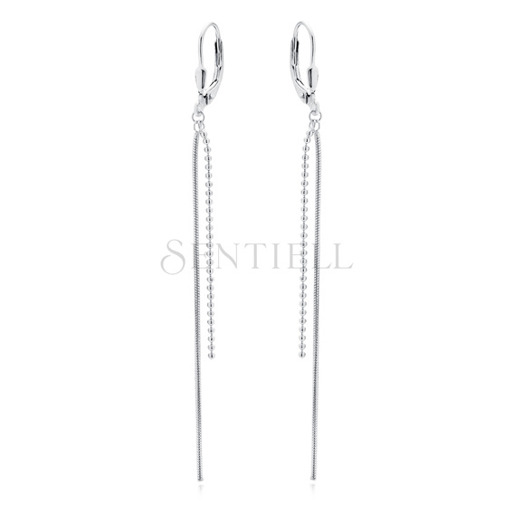 Silver (925) earrings with chains