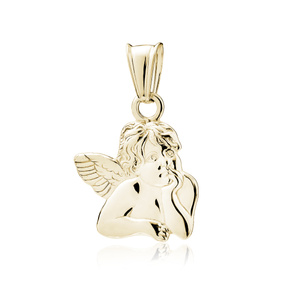 Silver (925) gold-plated pendant - Angel