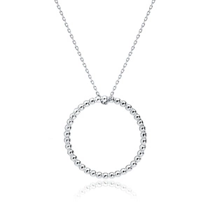 Silver (925) necklace - circle of balls