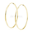 Silver (925) gold-plated earrings hoop