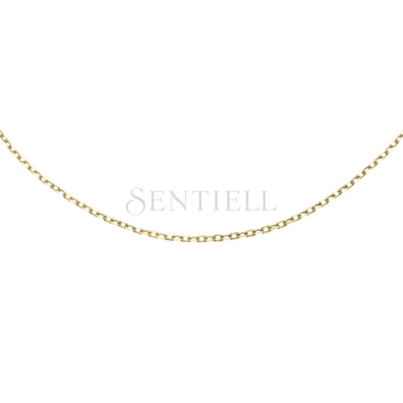 Silver (925) diamond cut anchor chain gold-plated