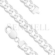 Silver (925) diamond-cut chain - curb extra flat Ø 250