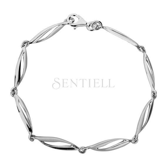 Silver (925) bracelet  high polished with satin