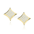 Silver (925) Earrings zirconia microsetting