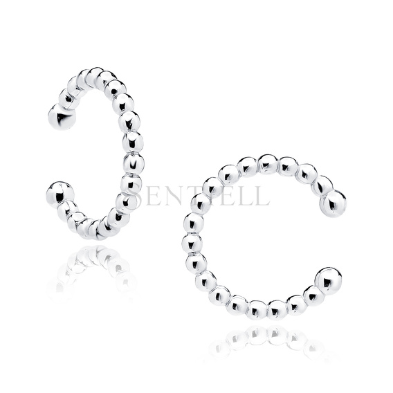 Silver (925) ear-cuff - circle of balls