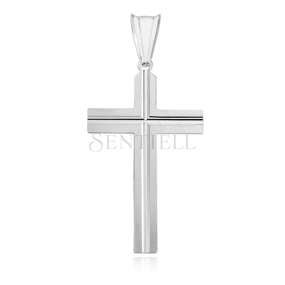 Silver (925) diamond cut pendant cross