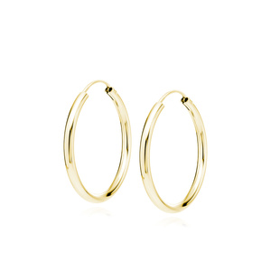 Silver (925) gold-plated earrings hoop