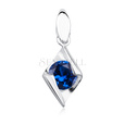 Silver (925) pendant with sapphire zirconia