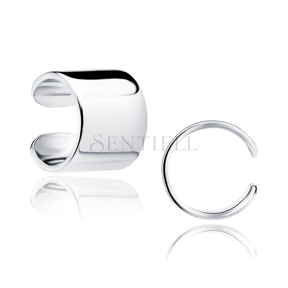 Silver (925) flat ear-cuff