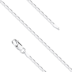 Silver bracelet (925) snail chain Ø 040