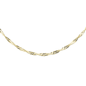 Silver (925) chain singapur Ø 030 - gold plated