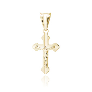 Silver (925) gold-plated pendant cross