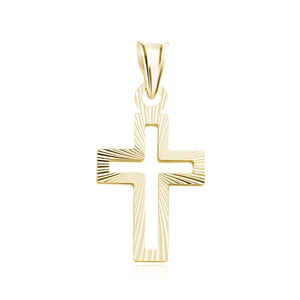 Silver (925) gold-plated pendant cross