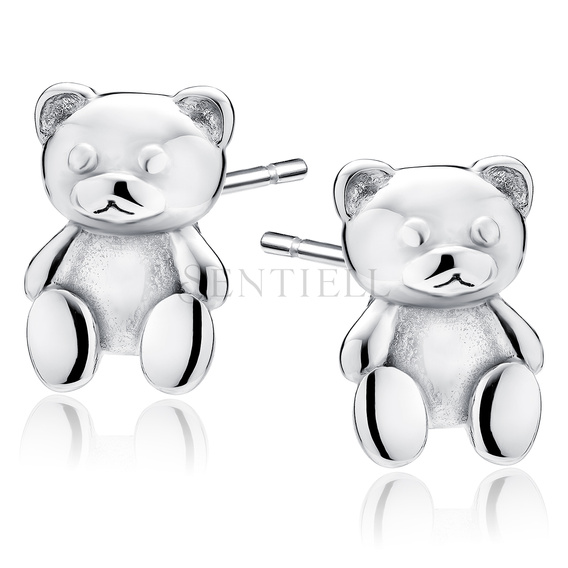 Silver (925) earrings - bear
