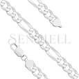 Silver (925) diamond-cut chain - figaro extra flat Ø 200