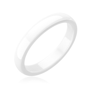 White ceramic ring 3mm