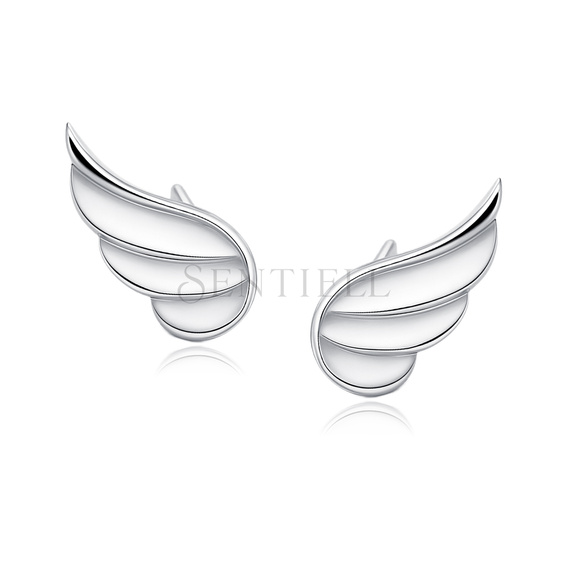 Silver (925) earrings - wings