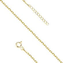 Silver (925) gold-plated bracelet diamond cut anchor