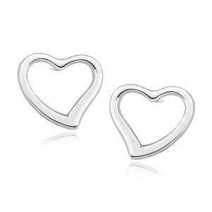 Silver (925) earrings - hearts