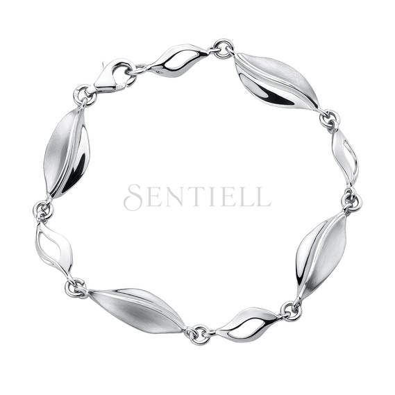 Silver (925) bracelet - leaf