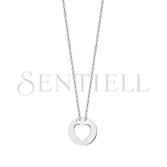 Silver (925) necklace with heart pendant