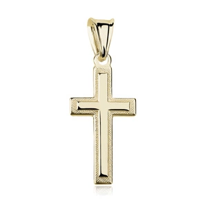 Silver (925) gold-plated pendant cross