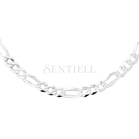 Silver (925) diamond-cut chain - figaro extra flat Ø 200