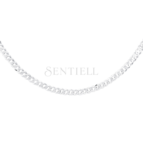 Cadena de plata de ley 925 diamond-cut - eslabón barbado extra plano Ø 120