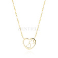 Silver (925) gold-plated necklace - hearts